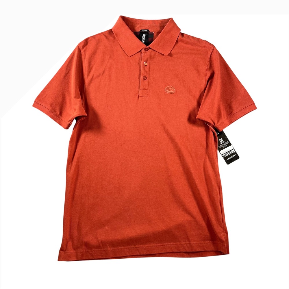 Billabong‎ Eco Pique DMA Slim Fit Polo Shirt Mens Large Burnt Orange NWT